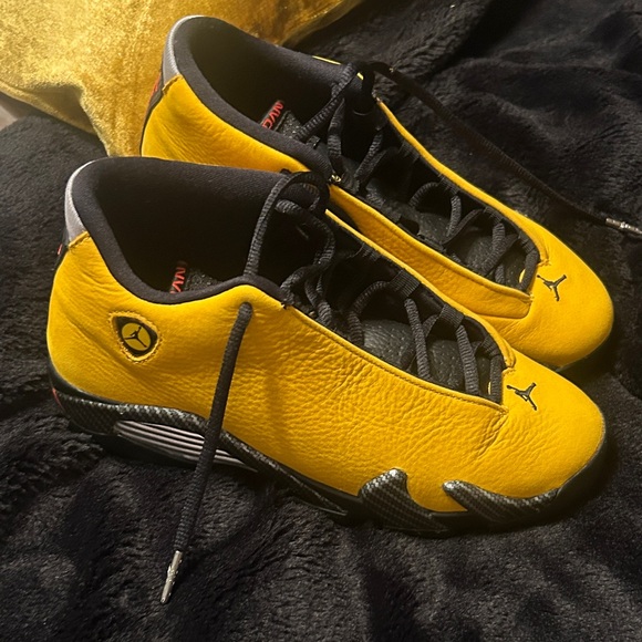 Shop Jordan 1 Mid SE  Jordan Kids Yellow and Black Sneakers